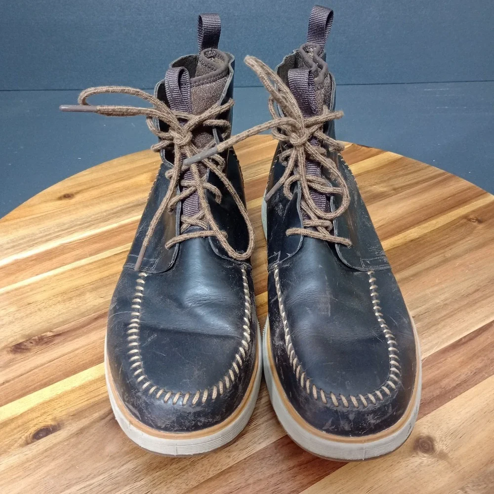 Chaco Men's Dixon High Hiking Boots Leather‎ Waterproof Java Brown Size 12